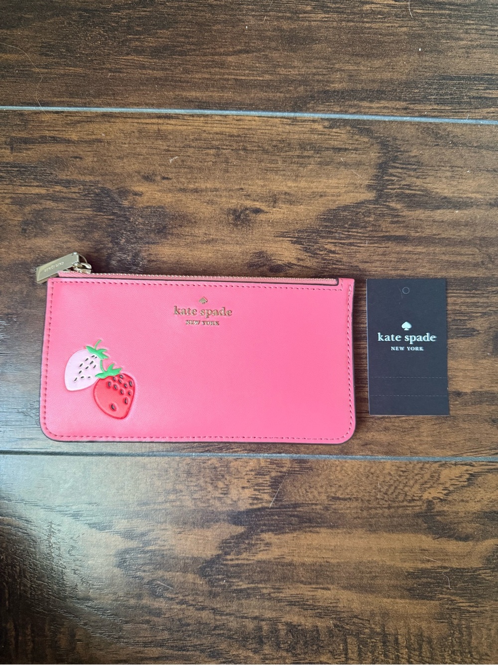 Kate spade strawberry wallet with tag